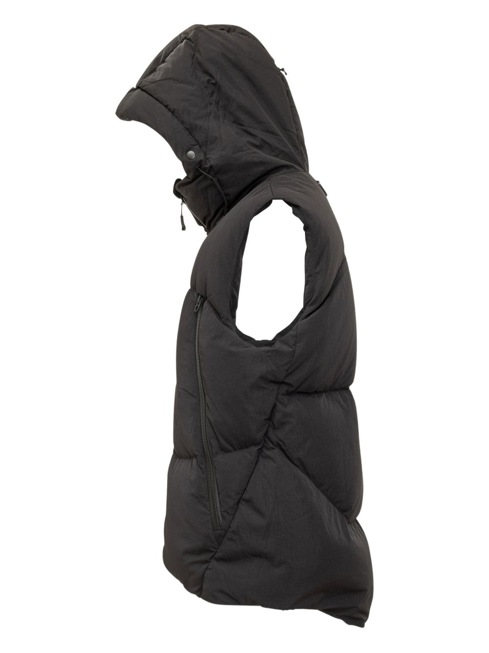 Gilet con zip in nero Jg1 - uomo 