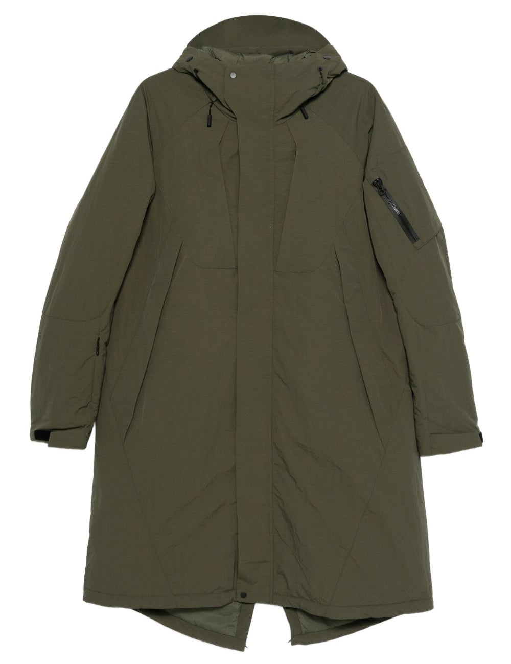Giacca con cappuccio e zip in verde Jg1 - uomo 