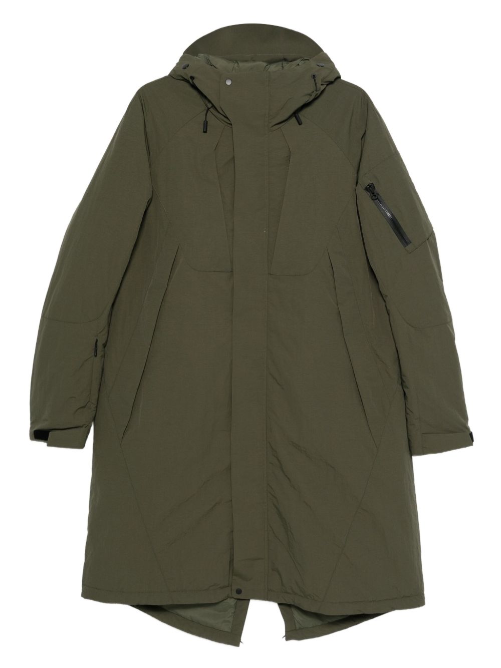 Giacca con cappuccio e zip in verde Jg1 - uomo 