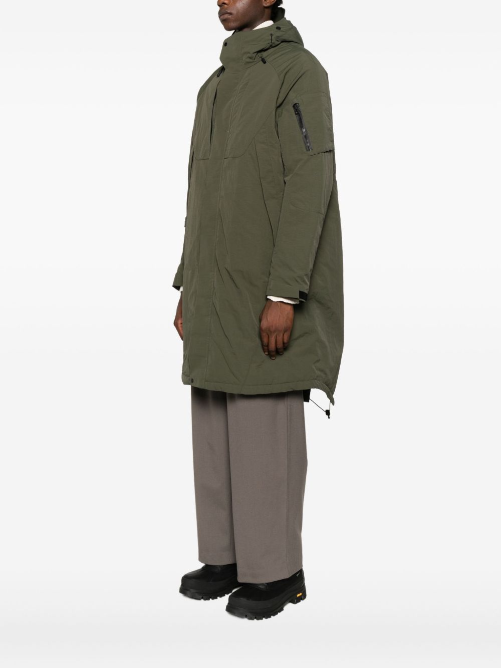 Giacca con cappuccio e zip in verde Jg1 - uomo 
