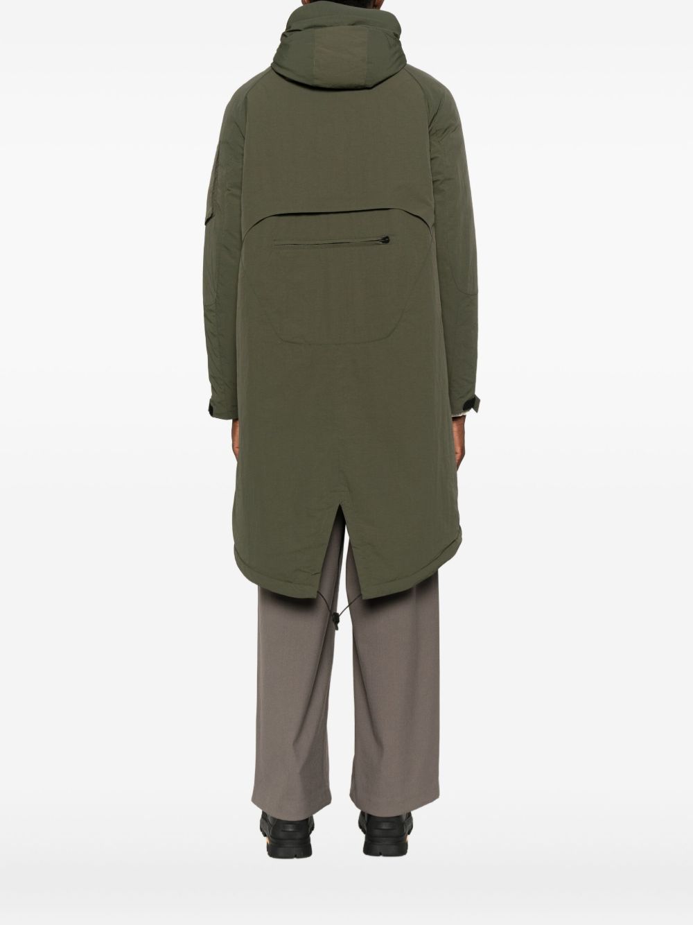 Giacca con cappuccio e zip in verde Jg1 - uomo 