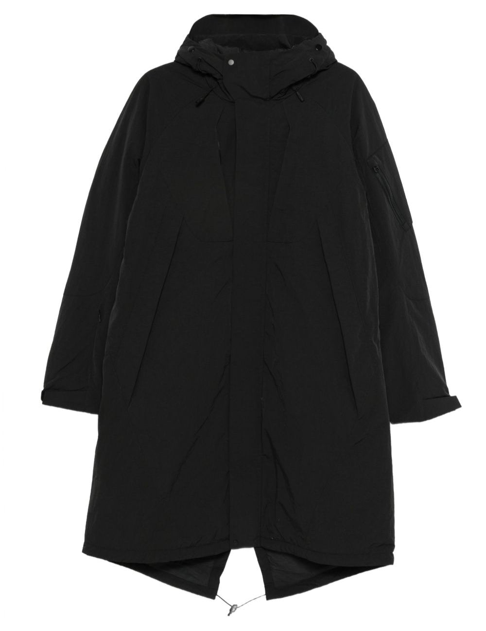 Giacca con cappuccio e zip in nero Jg1 - uomo 