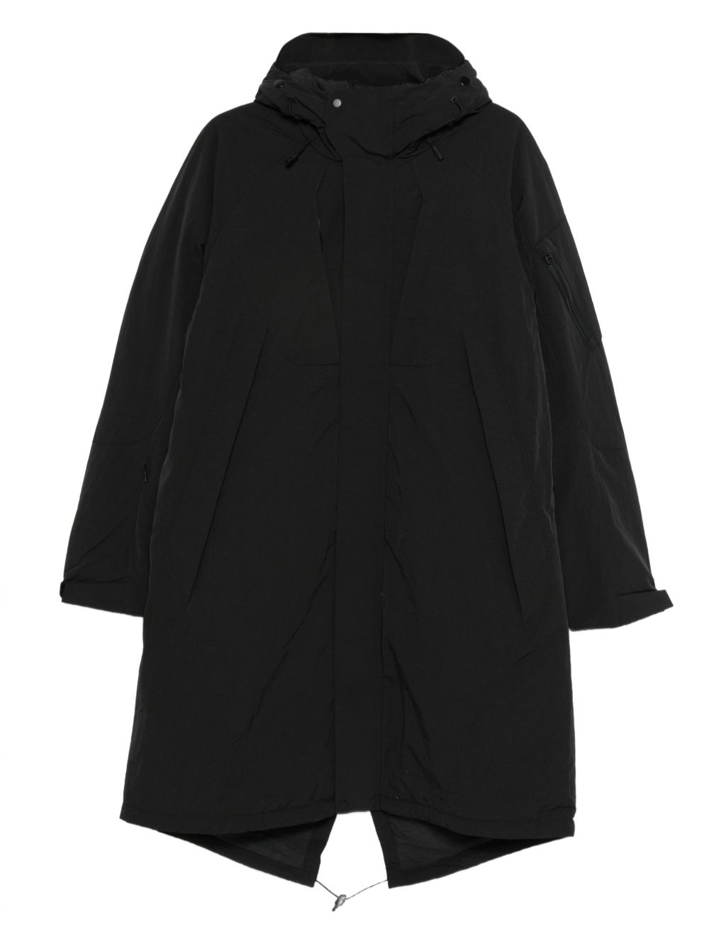 Giacca con cappuccio e zip in nero Jg1 - uomo 
