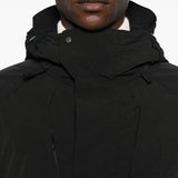 Giacca con cappuccio e zip in nero Jg1 - uomo 