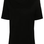 T-shirt con logo a maniche corte in nero Jil sander - donna 