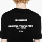 T-shirt con logo a maniche corte in nero Jil sander - donna 