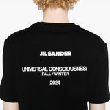 T-shirt con logo a maniche corte in nero Jil sander - donna 