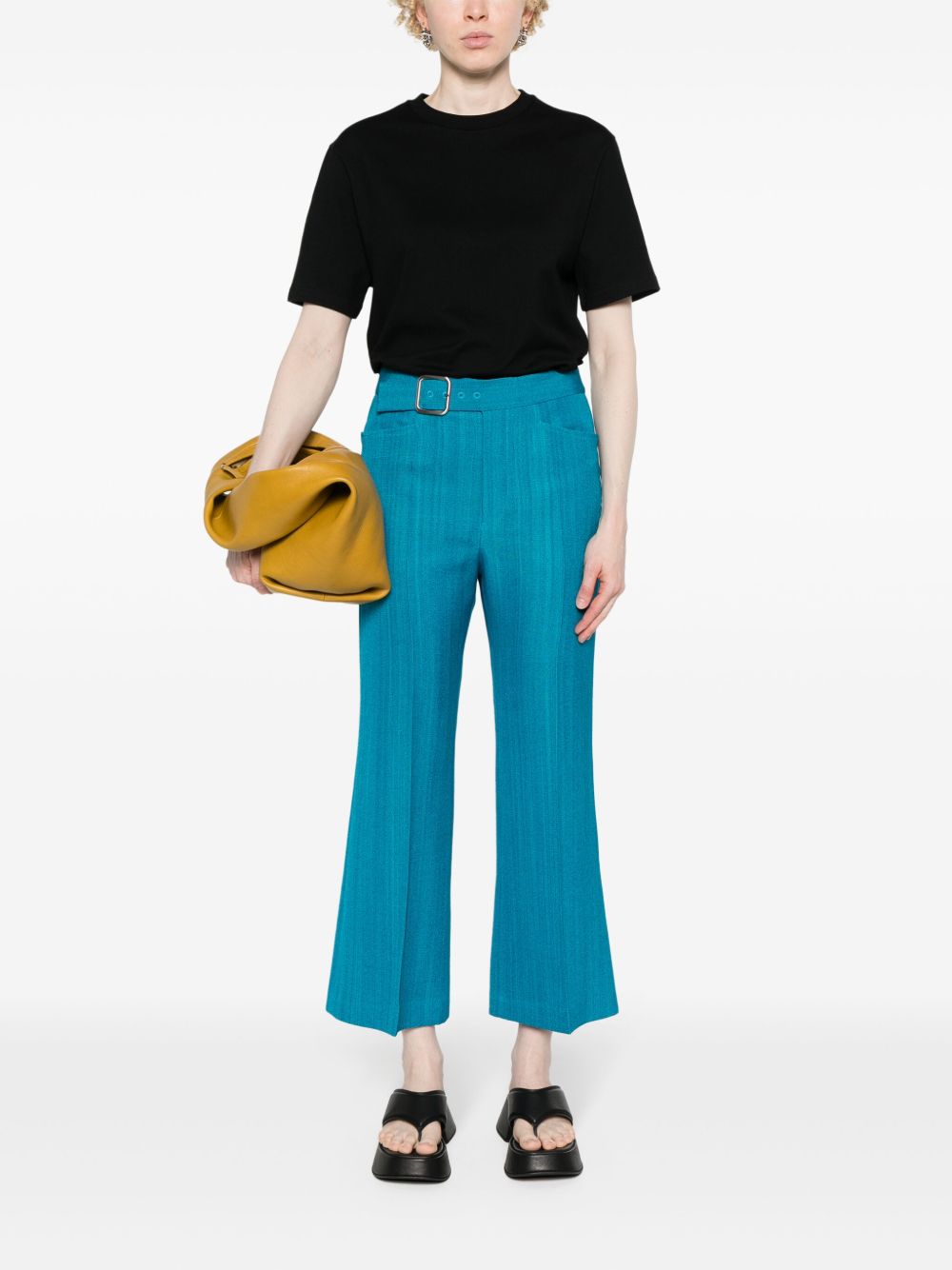 T-shirt con logo a maniche corte in nero Jil sander - donna 