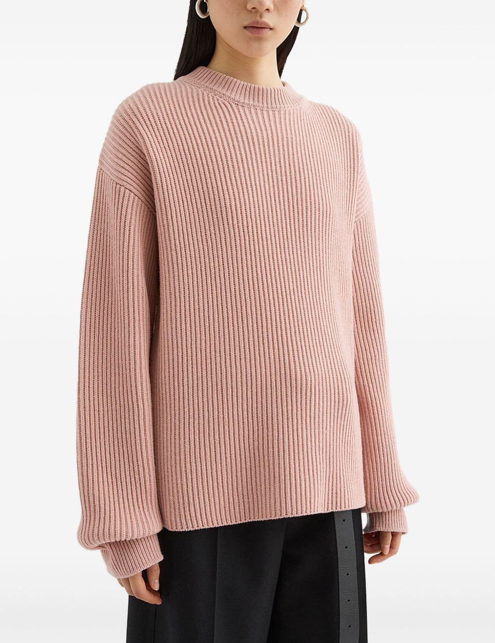 Maglione a coste in rosa Jil Sander - donna 
