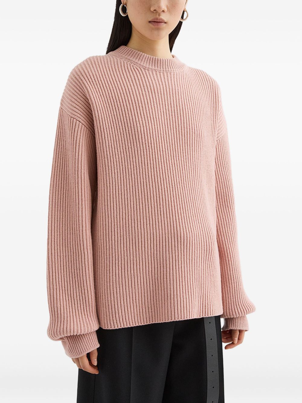 Maglione a coste in rosa Jil Sander - donna 