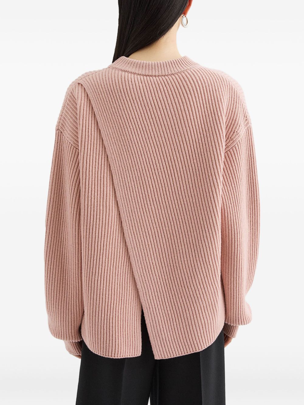 Maglione a coste in rosa Jil Sander - donna 