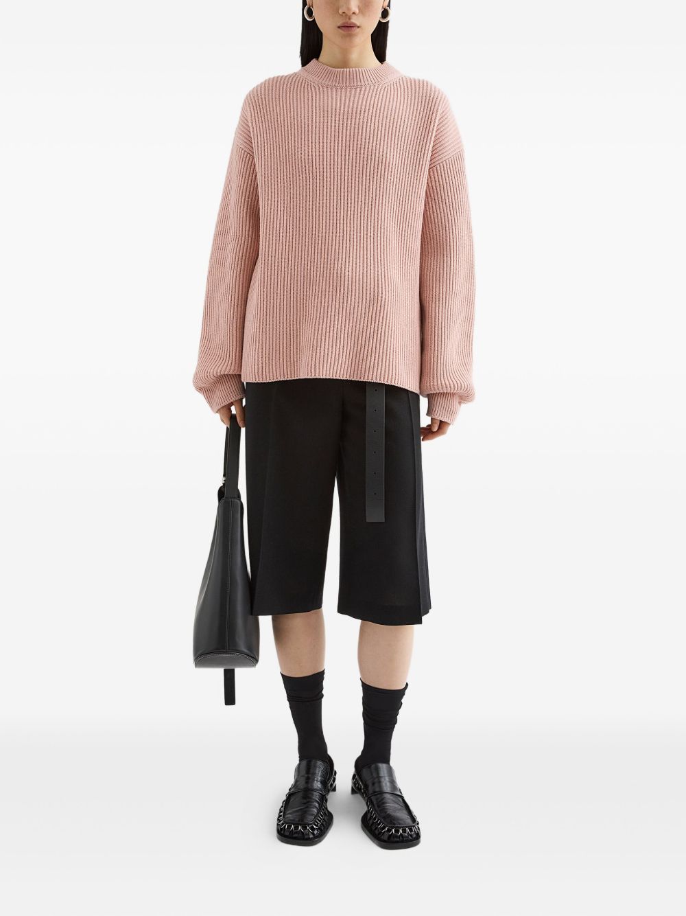 Maglione a coste in rosa Jil Sander - donna 