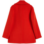 Cappotto doppiopetto in lana in rosso Jil sander - donna 