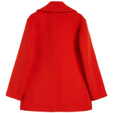 Cappotto doppiopetto in lana in rosso Jil sander - donna 