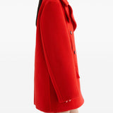 Cappotto doppiopetto in lana in rosso Jil sander - donna 