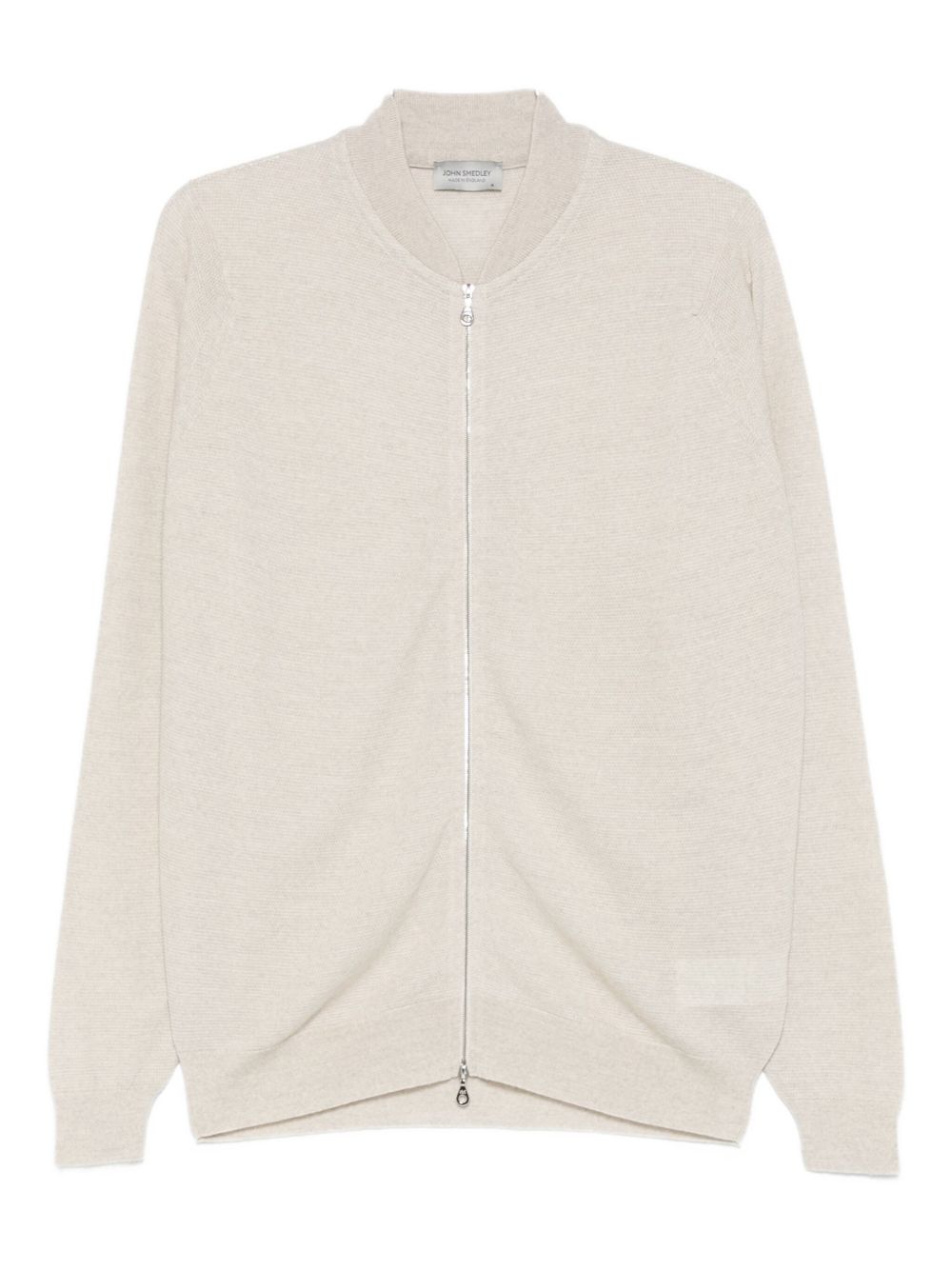 Bomber con zip in grigio John smedley - uomo 