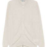 Bomber con zip in grigio John smedley - uomo 