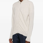 Bomber con zip in grigio John smedley - uomo 