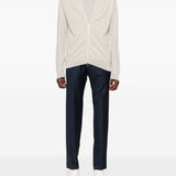 Bomber con zip in grigio John smedley - uomo 