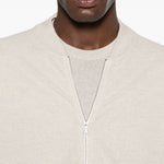 Bomber con zip in grigio John smedley - uomo 