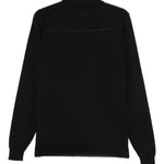 Polo a maniche lunghe in nero John smedley - uomo 