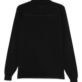Polo a maniche lunghe in nero John smedley - uomo 