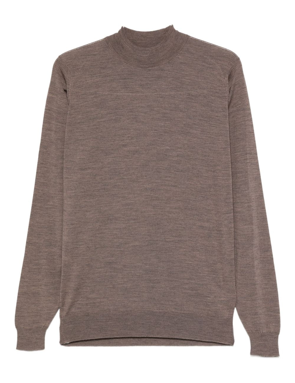 Maglione a collo alto in marrone John smedley - uomo 