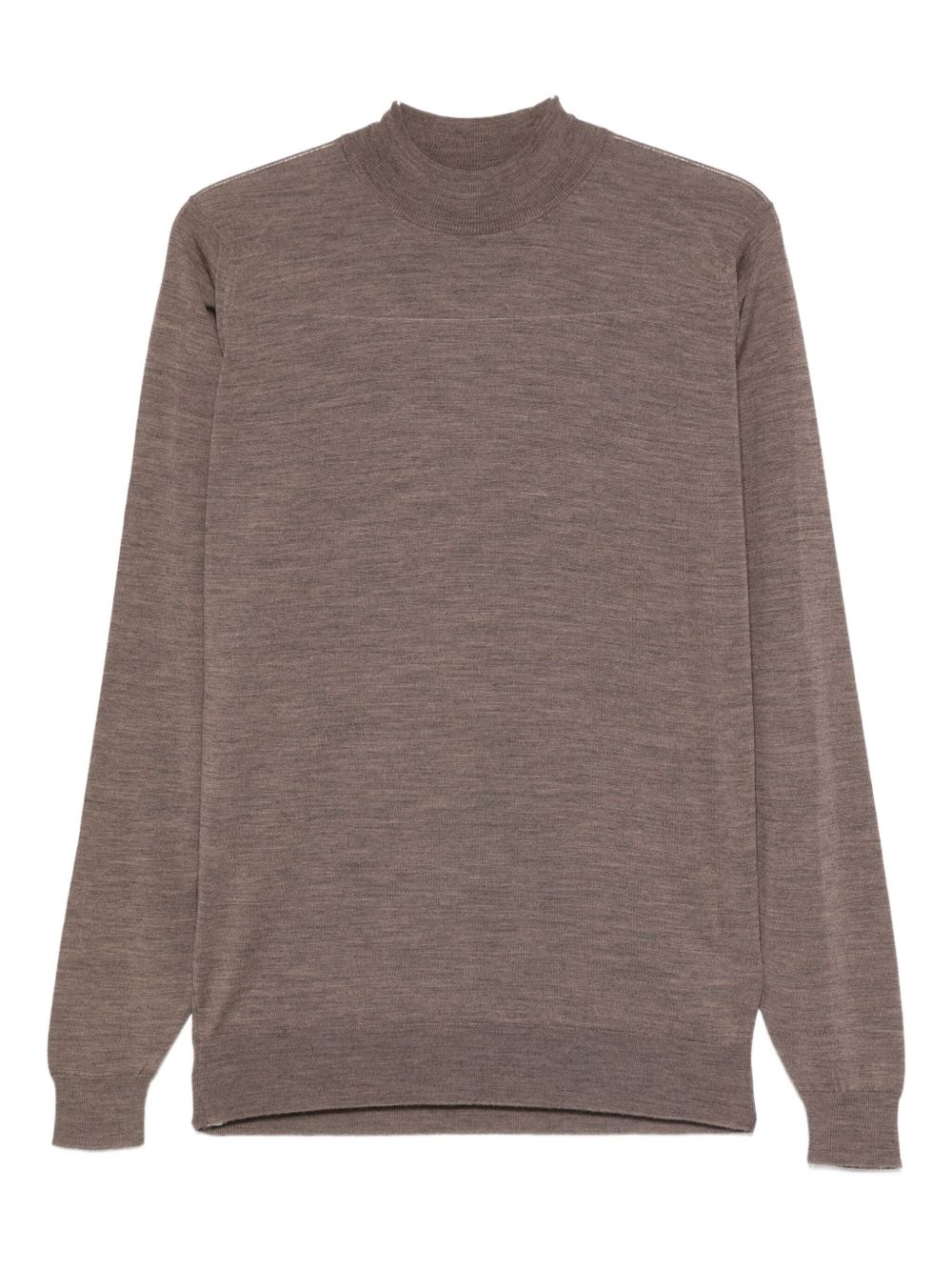 Maglione a collo alto in marrone John smedley - uomo 