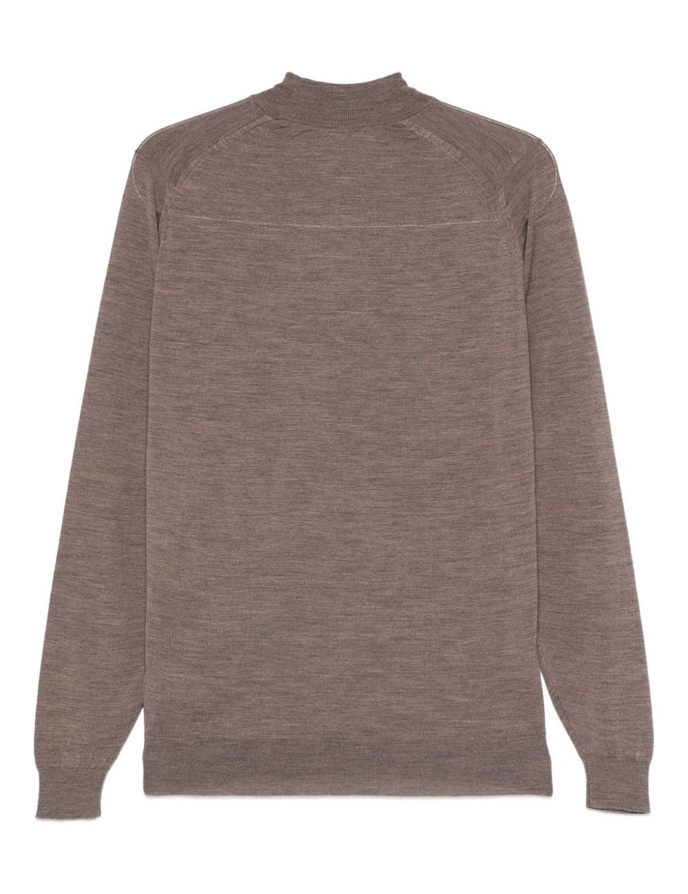 Maglione a collo alto in marrone John smedley - uomo 