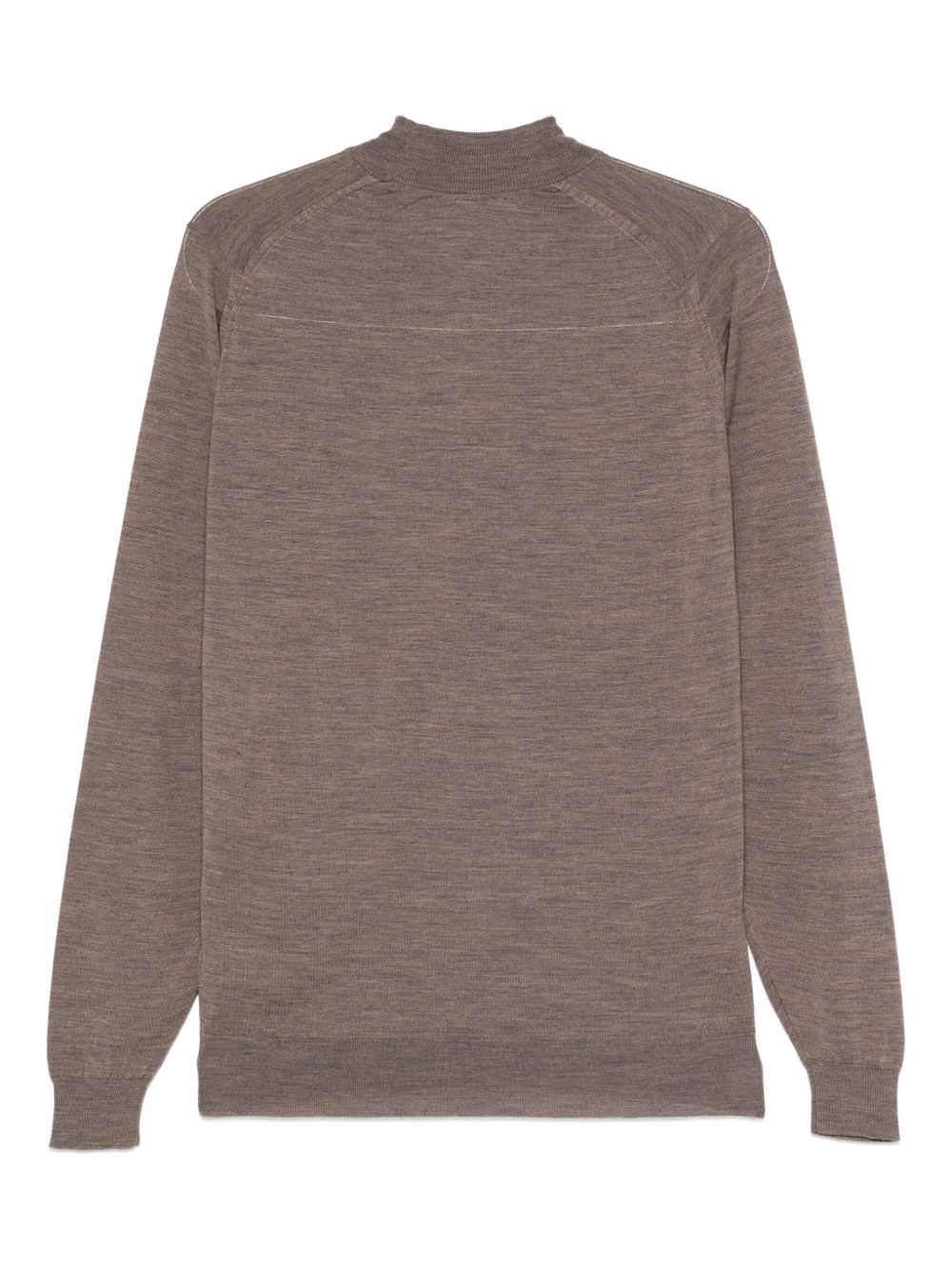 Maglione a collo alto in marrone John smedley - uomo 