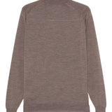 Maglione a collo alto in marrone John smedley - uomo 