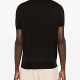 T-shirt in maglia marrone scuro John Smedley - uomo 
