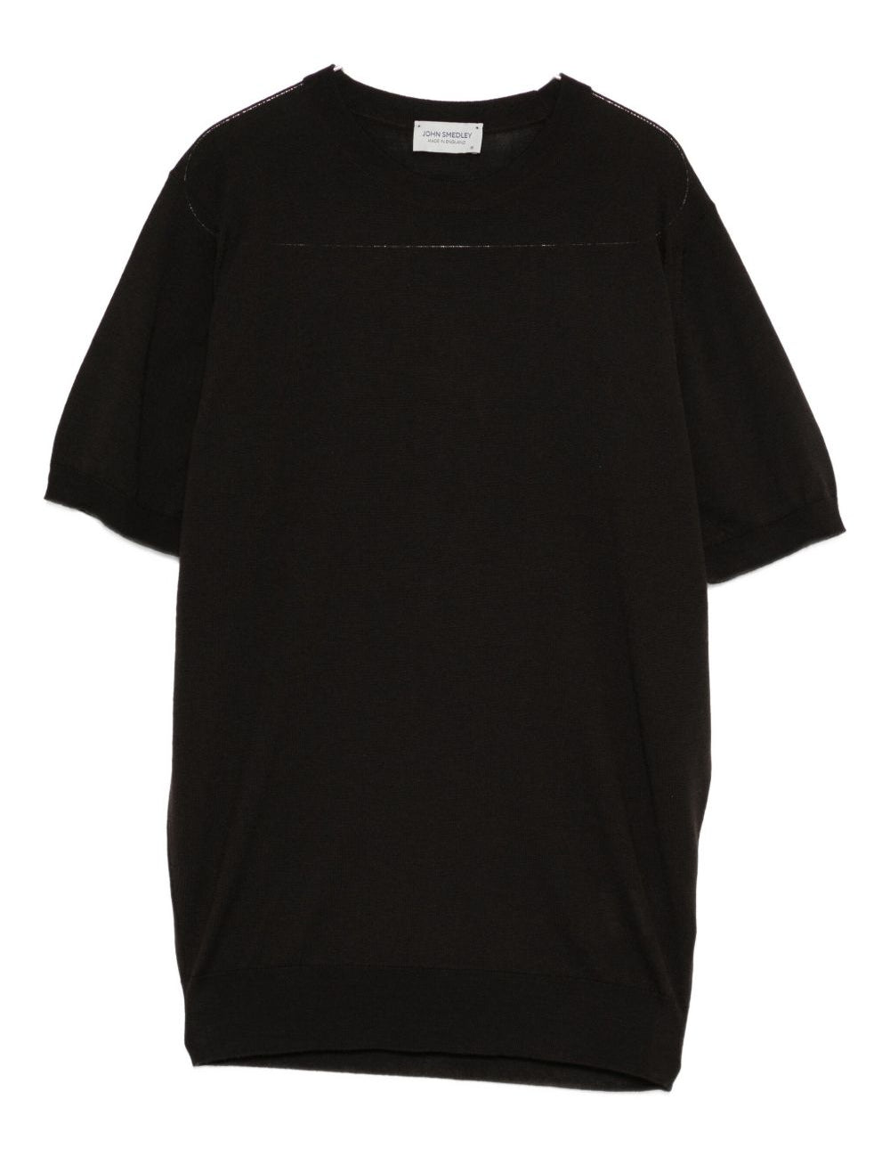 T-shirt in maglia marrone scuro John Smedley - uomo 