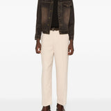 T-shirt in maglia marrone scuro John Smedley - uomo 