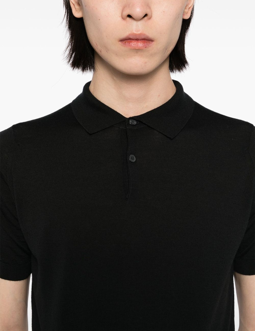 Polo Paytin in nero John Smedley - nero 