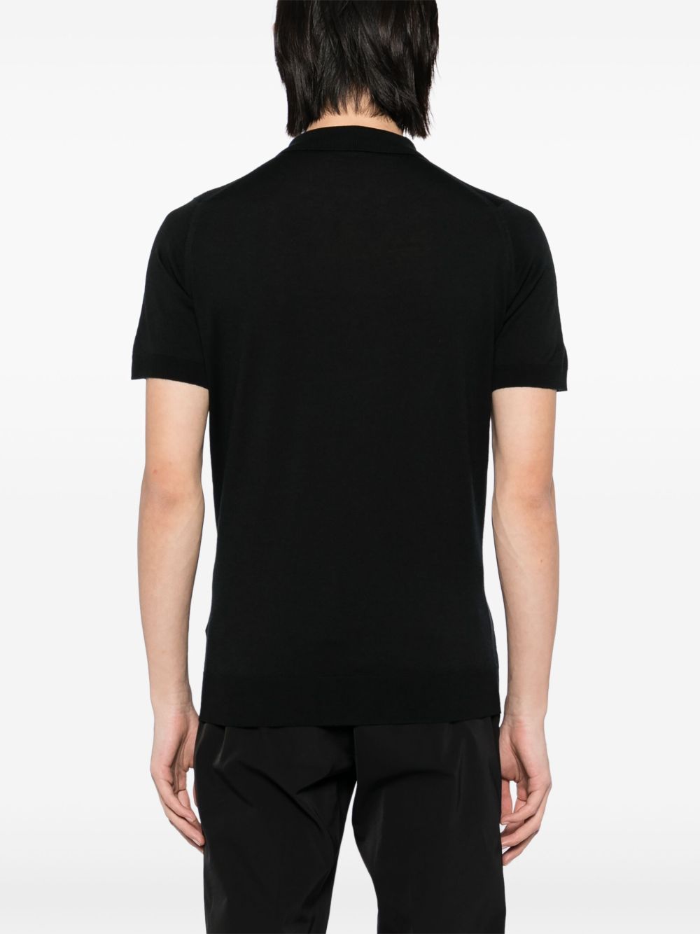 Polo Paytin in nero John Smedley - nero 