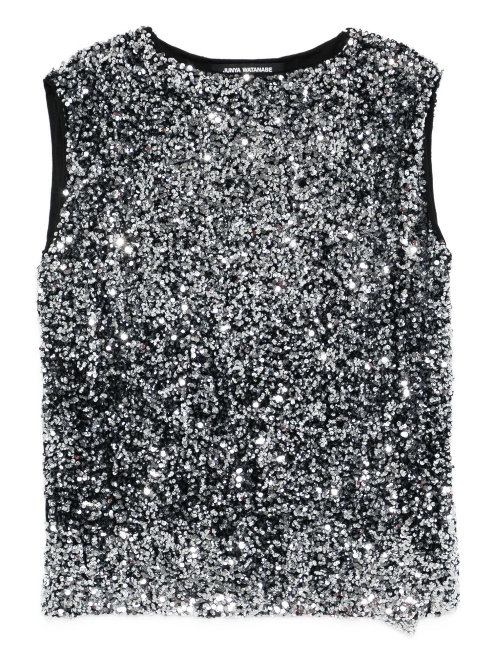 Top con paillettes in nero Junya watanabe - donna 