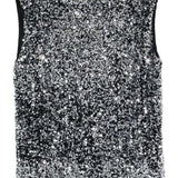 Top con paillettes in nero Junya watanabe - donna 