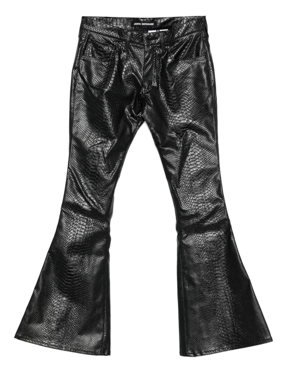 Pantaloni a gamba svasata in nero Junya watanabe - donna 