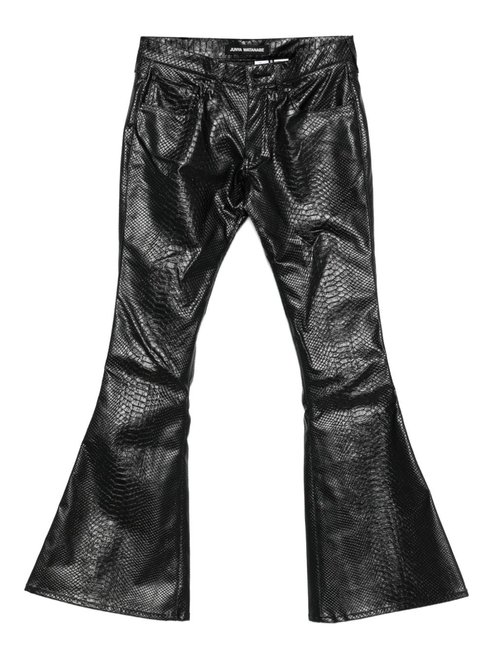 Pantaloni a gamba svasata in nero Junya watanabe - donna 