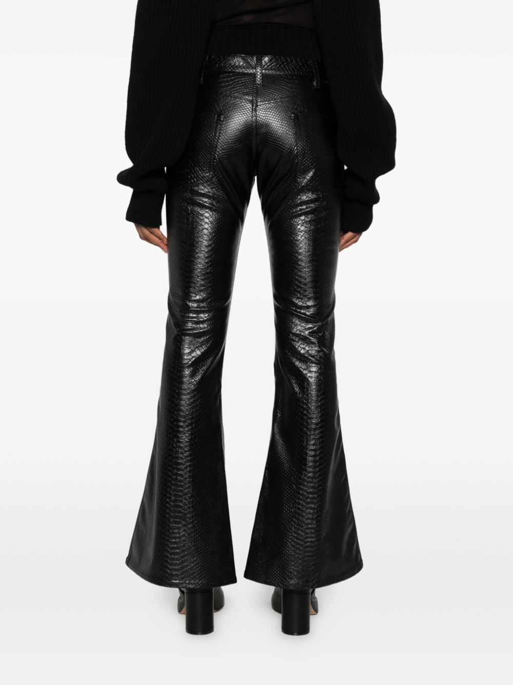 Pantaloni a gamba svasata in nero Junya watanabe - donna 