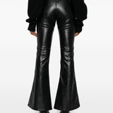 Pantaloni a gamba svasata in nero Junya watanabe - donna 