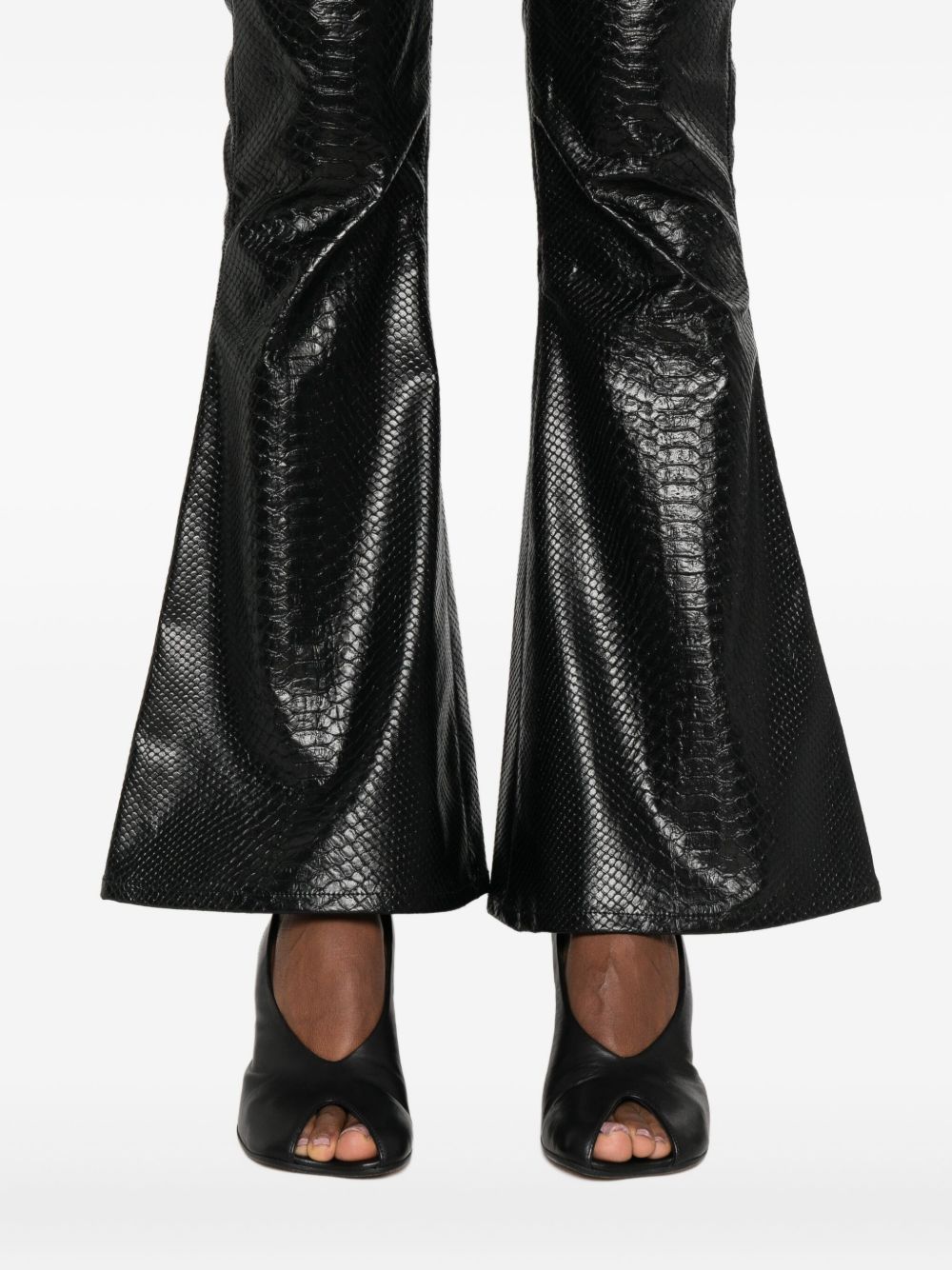 Pantaloni a gamba svasata in nero Junya watanabe - donna 
