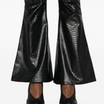 Pantaloni a gamba svasata in nero Junya watanabe - donna 
