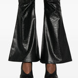 Pantaloni a gamba svasata in nero Junya watanabe - donna 