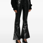Pantaloni a gamba svasata in nero Junya watanabe - donna 