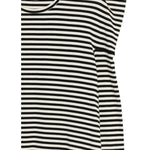 Top a righe con spalle oversize in bianco e nero Junya watanabe - donna 
