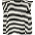 Top a righe con spalle oversize in bianco e nero Junya watanabe - donna 