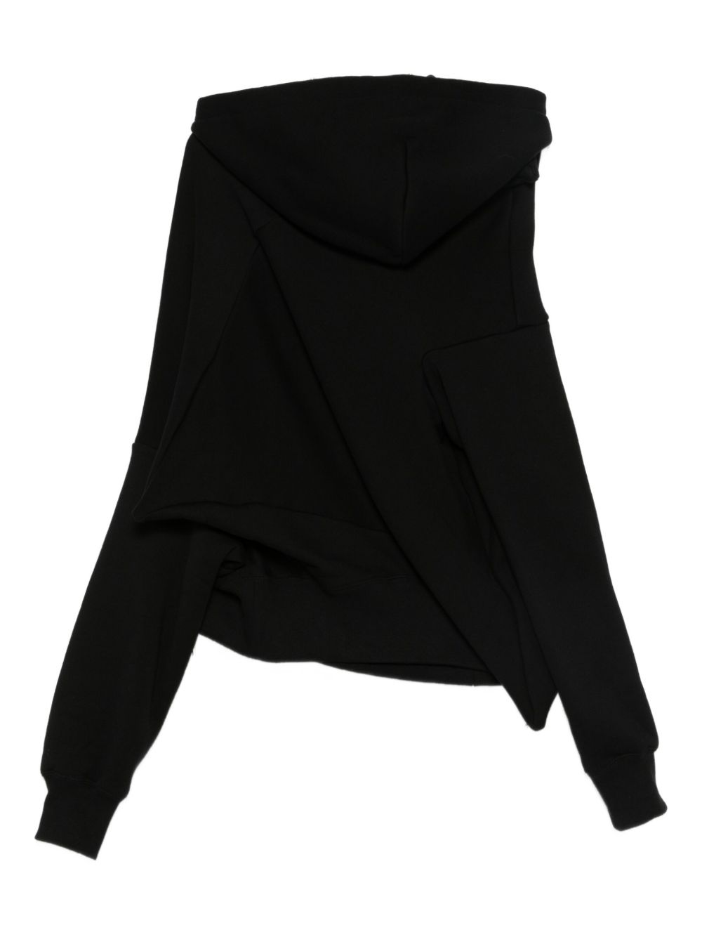 Felpa con design asimmetrico in nero Junya watanabe - donna 