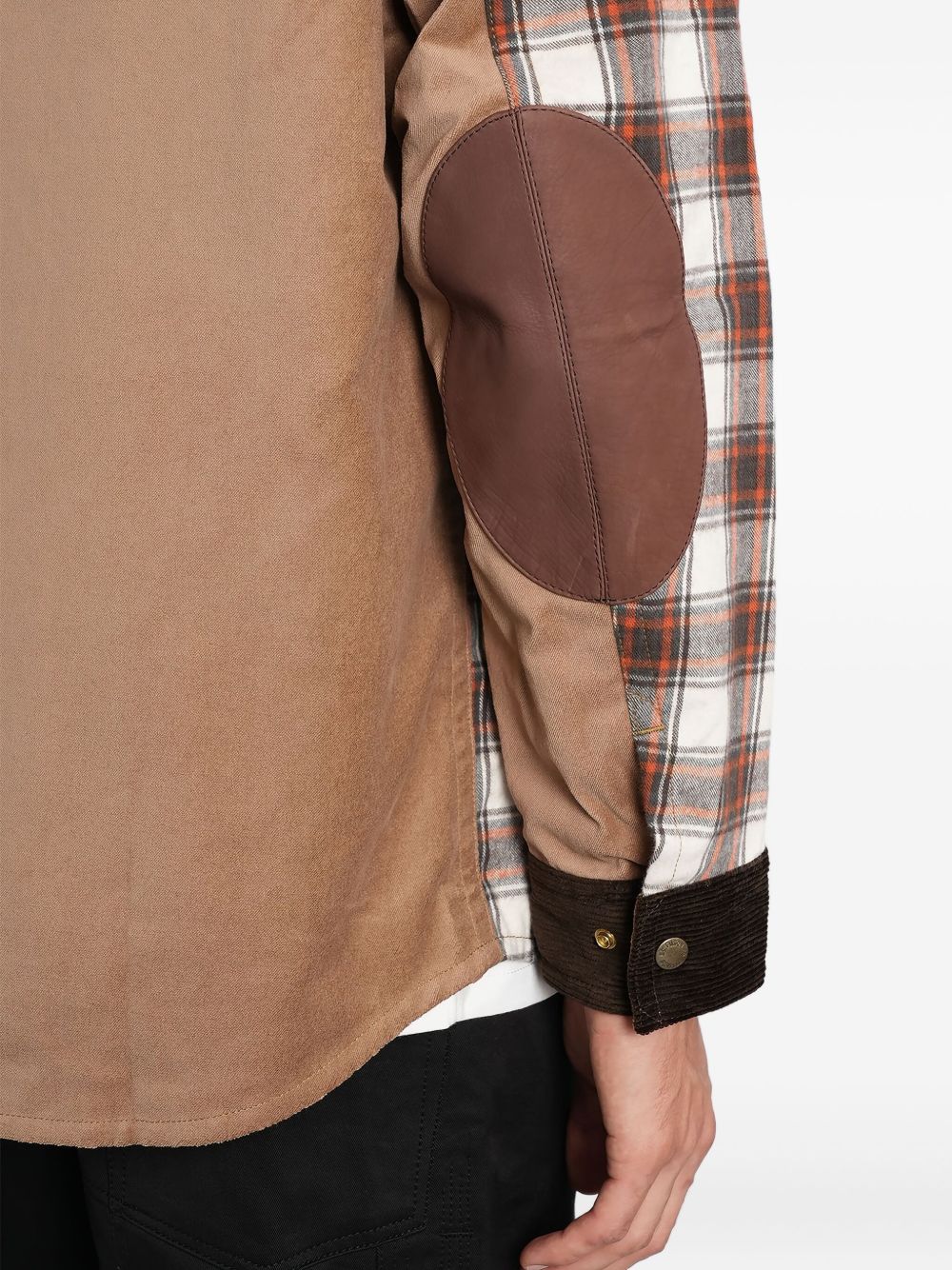 Giacca-camicia a quadri in beige in beige Junya watanabe - uomo 